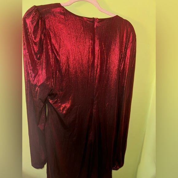 Fashion Nova Best Behavior Mini Dress in (Metallic) Red - 1X - NWT - Picture 7 of 10